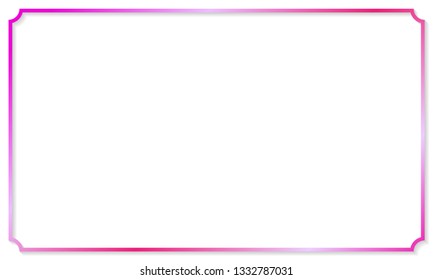 gradient blink  pink magenta square scalloped corner for website banners header many more