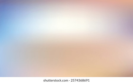 Gradient Bliss, A serene blend of soft blues, peaches, and whites creating a dreamy and calming abstract background, perfect for subtle designs,