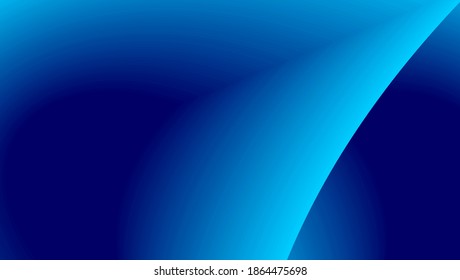 gradient blue 3d curves geometric background vector design forming a dark and light space like a stack of folds for a wallpaper and business brochure