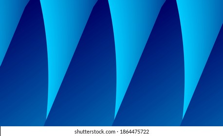 gradient blue 3d curves geometric background vector design forming a dark and light space like a stack of folds for a wallpaper and business brochure