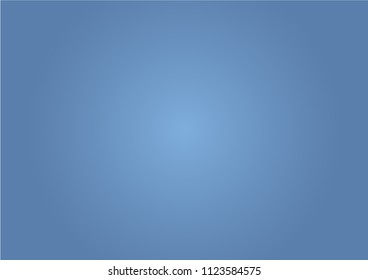 Gradient blue abstract background. Blurred smooth blue color, bright light effect holographic, silver graphic soft design wallpaper, vector illustration