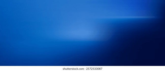 Gradient blue abstract background with a soft curve and smooth lighting. eps 10