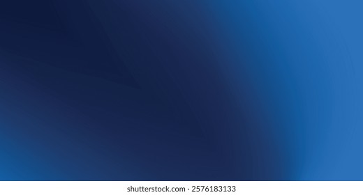 Gradient blue abstract background with a soft curve and smooth lighting.vector eps10