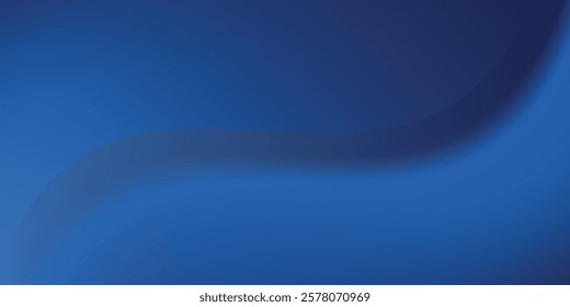 Gradient blue abstract background with a soft curve and smooth lighting.