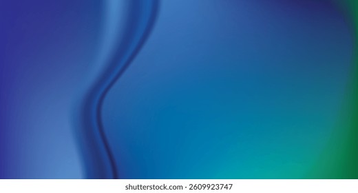 Gradient blue abstract background with a soft curve and smooth lighting concept.