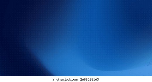 Fondo abstracto azul degradado con una curva suave y Vector liso.