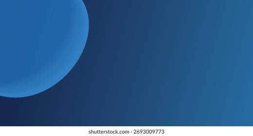 Gradient blue abstract background with a soft curve and smooth lighting.