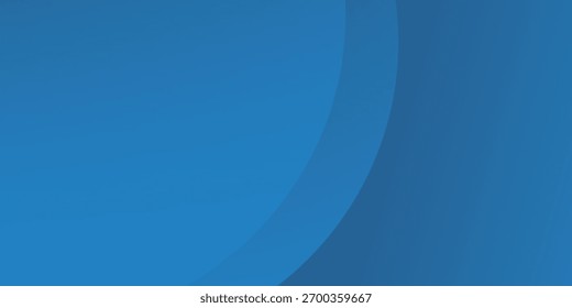Gradient blue abstract background with a soft curve and smooth lighting.