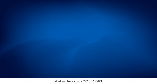 Gradient blue abstract background with a soft curve and smooth lighting.