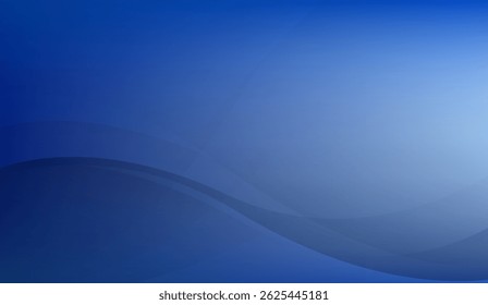 Gradient Blue Abstract Background with Subtle Curves for Modern Design and Wallpapers, Featuring Smooth Transitions for Versatile Applications in Graphic Projects