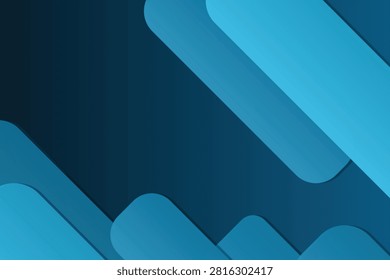 Gradient blue abstract wave patterns on dark background, bluegradient darkblue geometric