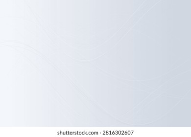 Gradient blue abstract wave patterns on light background, waves