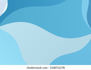 Gradient blue background. Abstract banner. Blue wave on light background. Mosaic texture. Vector decorative background. Decoration element. Transparent style. Wavy design for any purposes.