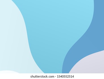 Gradient blue background. Abstract banner. Blue wave on light background. Mosaic texture. Vector decorative background. Decoration element. Transparent style. Wavy design for any purposes.