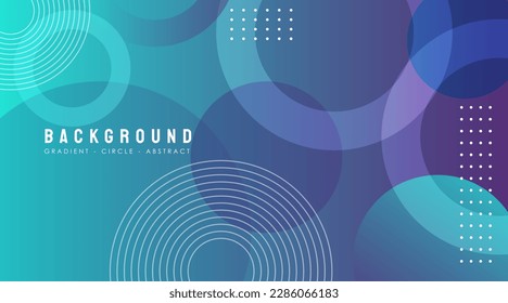 gradient blue background with circle theme