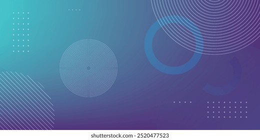 gradient blue background with circle theme