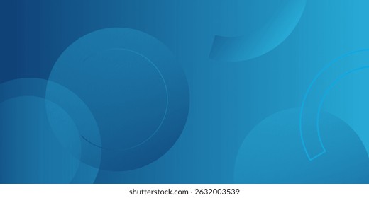 fundo azul gradiente com círculo. Usado para decorar anúncios, publicações, vetor Eps10