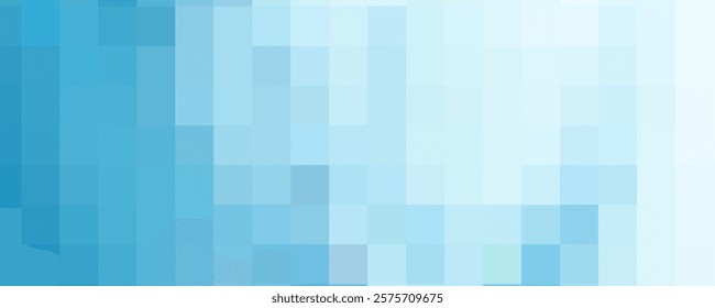 Gradient blue background. Geometric texture of light-dark blue squares. The substrate for branding, calendar, postcard, screensaver, poster, cover