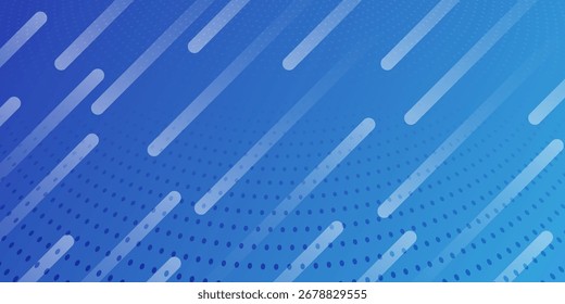 Plano de fundo azul gradiente com estilo de memphis de meio-tom. Mínimo geométrico. Conceito futurista moderno. Terno para capa, cabeçalho, negócio, apresentação, corporativo, site, folheto