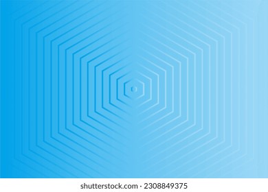 Gradient blue background with hexagonal watermark. Simple and minimalist template for presentation, banner, wallpaper, flyer and more.