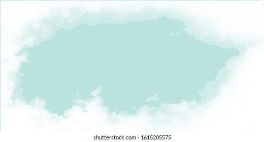Gradient Blue Background with some cloud vector illustration.