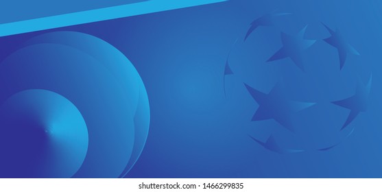 Gradient blue background with star ornaments