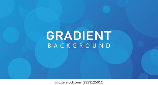 Gradient  blue background with transparency circles 