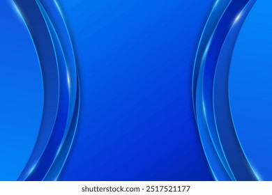 Gradient blue circle abstract background. Business background with blue circles frame design 