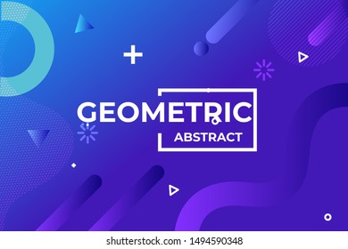  Gradient blue color with circle geometric background.  