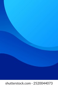 Gradient blue color curved abstract background. Wallpaper design