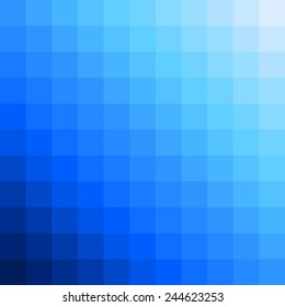 gradient blue color and square polygon pattern background (vector)