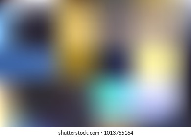 Gradient blue colorful abstract vector blur background for design.
