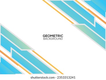 diseño de fondo geométrico degradado azul moderno