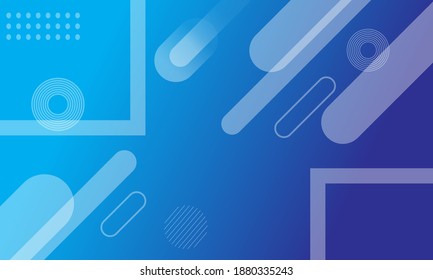 Gradient blue geometric background. Perfect for poster, banner, wallpaper and more.