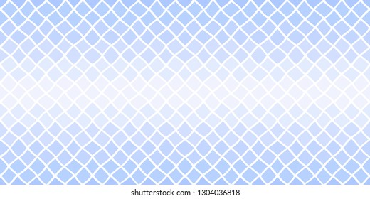 Gradient blue geometric fragment seamless vector pattern. Uneven, doodle style diagonal square, rhombus regular texture. Chaotic mosaic tile horizontal background. Border, frame template for text,