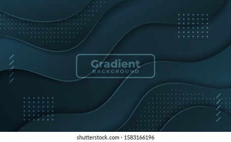 Gradient blue geometric shape background