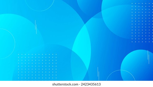 Gradient blue geometric shapes background vector design in eps 10