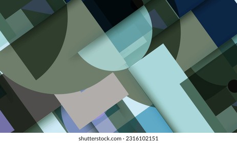 Gradient blue geometrical background. Vector illustration