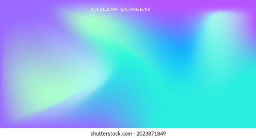 Gradient Blue and Green Soft Color Vector Design .