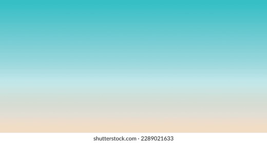 Gradient of blue and light orange color. Beach color palettes