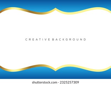 gradient blue with luxury line modern background