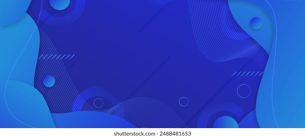 Gradient blue monochrome background vector design in eps 10