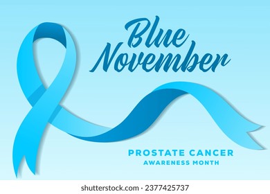 gradiente Azul Noviembre cáncer de próstata Awareness Mes ilustración de fondo