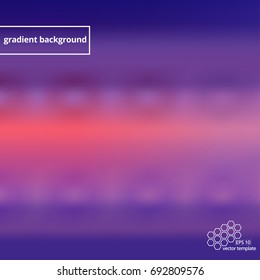 Gradient Blue, Orange and Pink Abstract Background. Vector Illustration. EPS 10