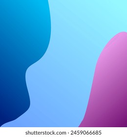 Fondo de diseño de ilustración azul y púrpura degradado