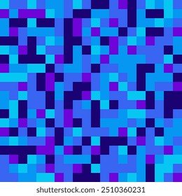 Fondo de cuadrícula de píxeles azul a púrpura degradado