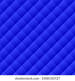 Gradient blue seamless pattern.Luxury background.Square geometric repeat pattern.Graphic vector wallpaper.