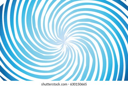 A gradient blue twirled water wave in vector illustration.