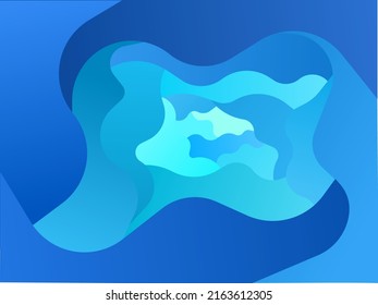 fondo de onda de agua azul gradiente
