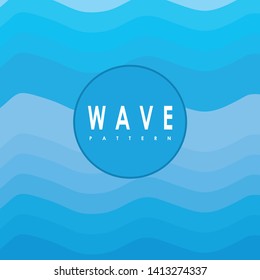 Gradient Blue Wave Pattern Vector Stock Vector (Royalty Free ...